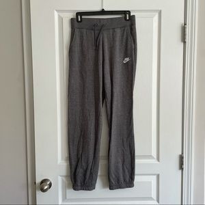 Nike Fleece Sweat Pants Small Charcoal